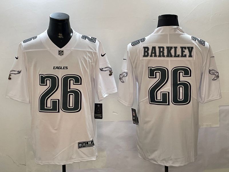 Men Philadelphia Eagles #26 Barkley White 2024 Nike Limited NFL Jersey style 0102